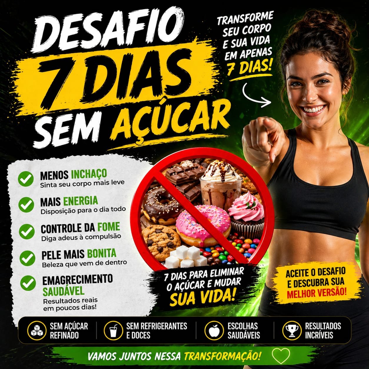 Transforme sua saúde em 21 dias 6 desafio 7 dias sem acucar 1 v1